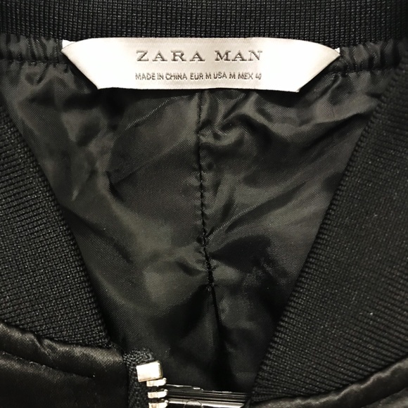 Black Zara Bomber Jacket - Picture 4 of 5